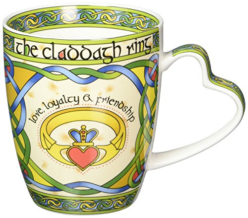 Irish Claddagh Ring Bone China Mug - An Irish Gift Designed in Galway Ireland by Royal Tara von Royal Tara