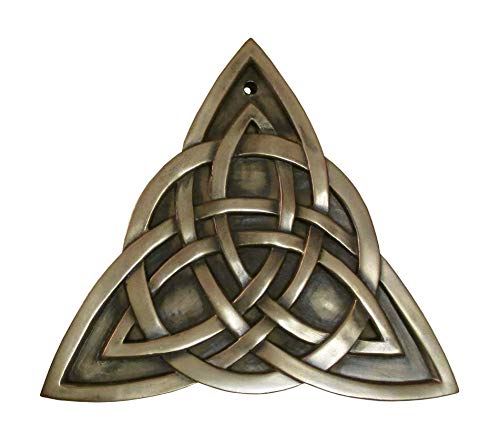 Royal Tara Bronze-beschichtetes Wandschild zum Aufhängen mit Dreifaltigkeitsknoten und keltischem Web-Design, irisches Zuhause, Einweihungsgeschenke, Souvenirs, Dekor-Zubehör von Carrolls Irish Gifts