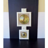 Antike Barometer Uhr Aus Holz, Höhe 53cm Breite 25 cm, Restauriert Vintage Italien 1970Er Jahre von RoyalVintageItalia