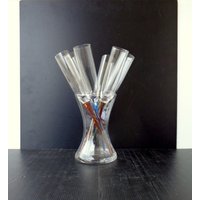 Gläserstrauß Mit Glasetui Farbigem Stiel Glas Länge 30 cm Fassungsvermögen 100 Ml von RoyalVintageItalia