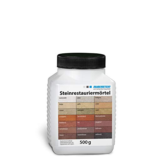 Ruberstein® Steinrestauriermörtel/Reparaturmörtel/Mörtel für Sandstein 0,5 kg (sand) von Ruberstein