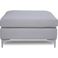 Couch Hocker in Blaugrau Webstoff und Metall von Rubin Möbel