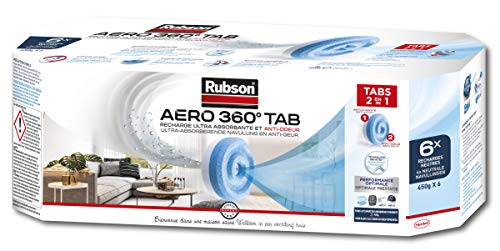 Rubson Nachfüllsubstrat Aero 360 für Luftentfeuchter, neutral, 6er Set Nachfüllung von Henkel