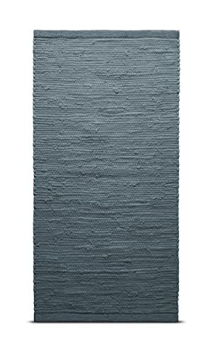 RUG SOLID, Baumwollmatte, Steel Grey, 75 x 200 cm von Rug Solid
