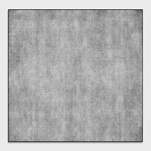 Rururug Teppich Quadratisch Kurzflor Wohnzimmer Schlafzimmer Korridor Badezimmer Küche Büro Sofa dekorativen Balkon betten, hellgrau, einfarbig Square 200 x 200 cm von Rururug