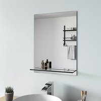 Badezimmerspiegel mit Regal Badspiegel mit Ablage Wandspiegel mit Ablage 45 x 60 cm - S'afielina von S'AFIELINA