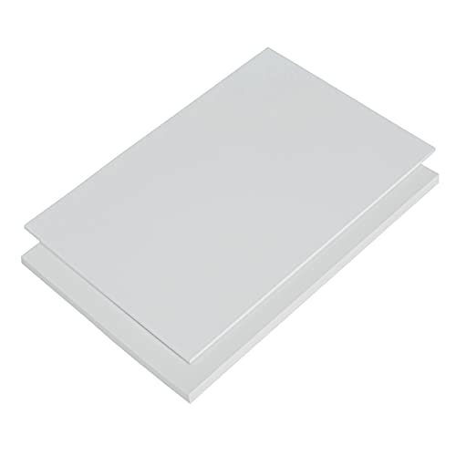 PVC Platte Hart PVC Zuschnitt in verschiedenen Maßen | WEIß | UV-Stabil | VERSCHIEDENE STÄRKEN | TOP QUALITÄT | (4mm Weiß, 2 Stück | 20 x 30cm)… von S-Polybond