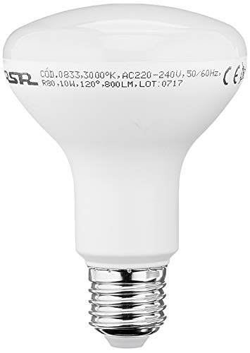 LED R80 REFLEC 10 W, 3000 K, E27, 800 lm. von S&R