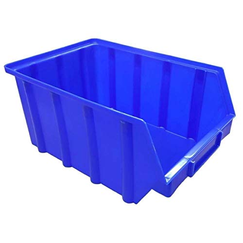 30 Stück Stapelboxen – blau – stapelbar/Sichtbox/Regalbox/Lagerbox (4) von S&S-Shop