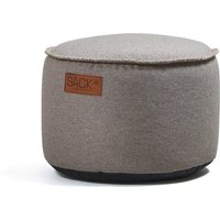 SACK it - RETRO it Canvas Pouf, sand von SACK it ApS