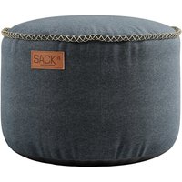 SACK it - RETRO it Canvas Pouf, petrol von SACK it ApS