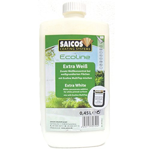 Saicos Ecoline MultiTop Zusatz Extra Weiß, 0,45 Liter von Saicos