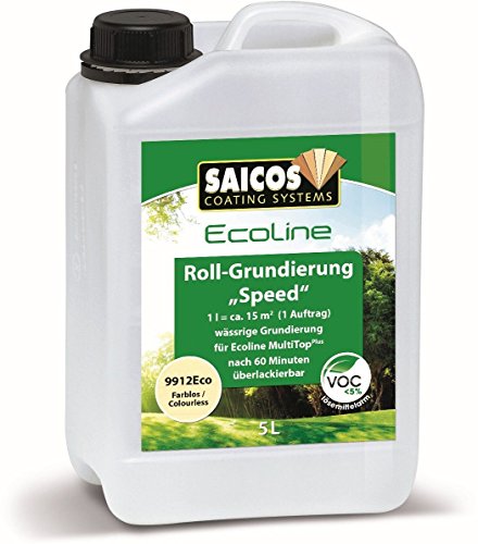 Saicos Ecoline Roll-Grundierung Speed 9912Eco Farblos 5 Liter von Saicos