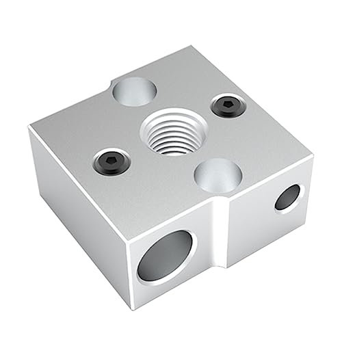 SAKEIOU Hochwertiger 3D-Drucker-Extruderblock-Heizblock für CR6SE 3D-Drucker-Extruder-Hotend, plattierter Kupfer-/Aluminium-Heizblock von SAKEIOU