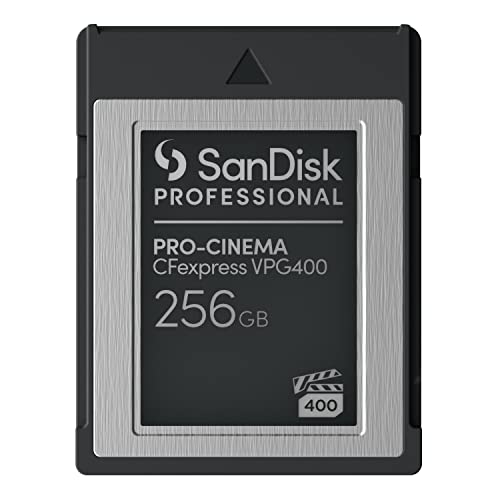 SanDisk® PROFESSIONAL PRO-CINEMA CFexpress™ VPG400 Type-B- Speicherkarte 256 GB (RescuePRO Deluxe, Kompatibel mit PRO-READER, eingeschränkte Langzeitgarantie) von SanDisk Professional