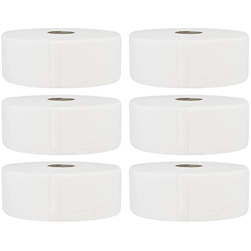 6 x Jumbo Toilettenpapier 2-lagig hochweiß Zellstoff Ø 26 cm von SANISMART