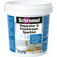 Schimmel X Reparatur- und Feuchtraumspachtel 1 kg Anti-Schimmel & Nikotinsperre von SCHIMMEL X