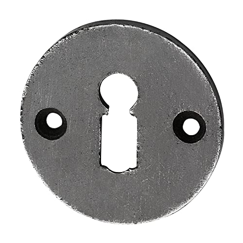 SCHÖRGHOFER 2551/BB Schlüsselrosette BB, ø 50 mm, Eisen verzinkt alt gebürstet, von SCHÖRGHOFER