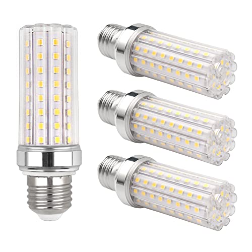 E27 Maiskolben LED Glühbirne 15W, 220-240V, Nicht Dimmbar, 2000LM Neutralweiß 4000K, Entspricht 120W~150W Glühlampe, E27 LED Mais für Wandlampe, Stehlampe, Kronleuchter, Schreibtischlampe, 4 Stück von SCNNC