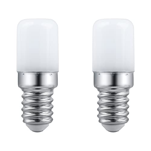 LED Lampen T18 E14 Kühlschranklampe 3W AC230V, 300LM Warmweiß 3000K, Nicht Dimmbar, Entspricht 30W Glühlampe, E14 LED für Kühlschrank, Salzlampe, Nähmaschine, Nachtlicht, 2 Stück von SCNNC