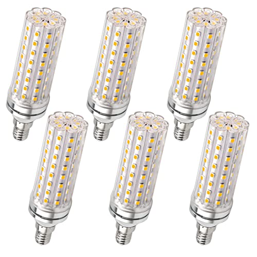 LED Maiskolben E14 12W, 220-240V, 1200LM Neutralweiß 4000K, Nicht Dimmbar, Ersetzt 100W Glühbirnen, E14 Kleine Edison LED Maiskolben für Tischlampe, Wandlampe, Kronleuchter, Stehlampe, 6 Stück von SCNNC