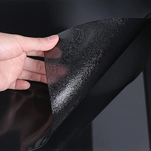 Tischdecke Transparent PVC-Tischschutz, Abwaschbar, Wasserdicht, Für Esstisch Couchtisch Und Schreibtisch, Verschiedenen Gr,Matte Texture Black (Dicke:1.6mm,Größe:40x120cm/15.7x47.2in) von SDAFDPro