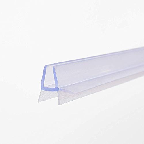 100cm Sealis Ersatzdichtung - Dichtkeder für 4mm/ 5mm Glasdicke Wasserabweiser Duschdichtung Schwallschutz Duschkabine, transparent von Sealis