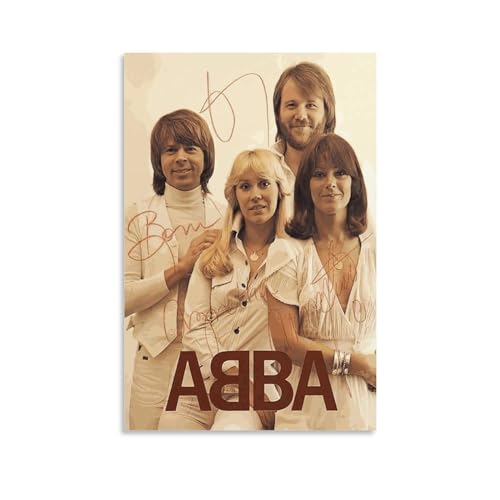 ABBA Vintage Musik Leinwand Poster Dekorative Malerei Wandkunst Bild Druck Moderne Dekor 60 x 90 cm Stil von SECOLI