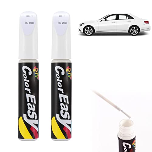 Auto Lackstift Lackreparaturstift,Auto Reparatur Lack Auto Pinsel,Auto Kratzer Reparatur Stift,Autokratzer Reparaturmittel Autolack Reparatur für Autos Reparaturwerkzeug,Lack Reparatur,2pc,Weiß von SEGMINISMART