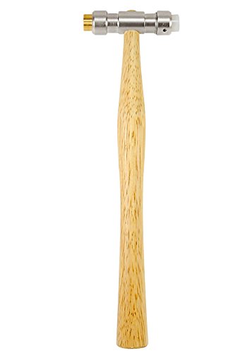 Schonhammer von Selva mit zwei Schoneinsätzen für materialschonendes Arbeiten mit griffigem Holzstiel. von SELVA