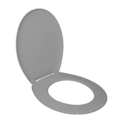 SENSEA - ESSENTIAL Toilettensitz - Oval - Thermoweicher Kunststoff - Granit - Grau - Hochglanz-Finish von SENSEA