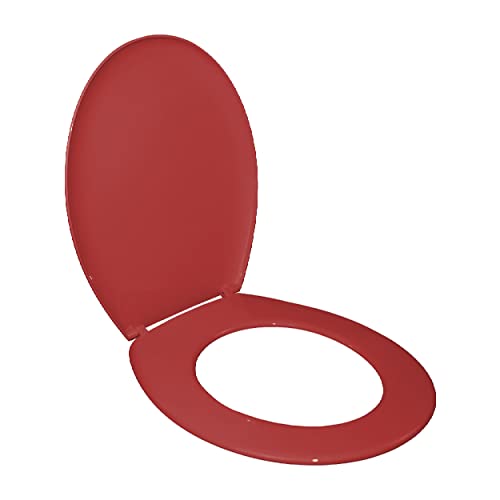 SENSEA - ESSENTIAL Toilettensitz - Oval - Thermoweicher Kunststoff - Rot - Hochglanz-Finish von SENSEA