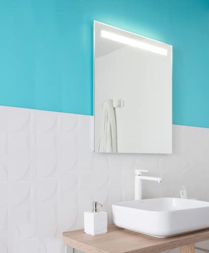 SENSEA - LED Badspiegel mit Beleuchtung 15W Essential - Spiegelleuchte B.60 x H.70 cm - 4000K von SENSEA
