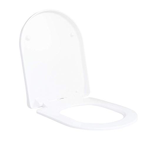 SENSEA - REMIX Toilettensitz - Abnehmbar - Soft Close - Rechteckig - Duroplast Kunststoff - Farbe weiß n°0 - Glänzende Oberfläche von SENSEA