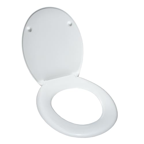 SENSEA - Toilettendeckel EASY - Oval - Max 150 kg - Antibakterielles Duroplast - Weiß - Toilettendeckel - Klodeckel - WC Sitz - Klobrille von SENSEA