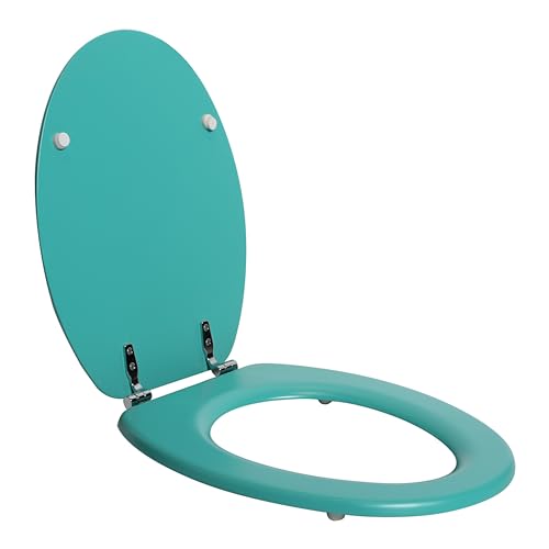 SENSEA - Toilettendeckel POP - Oval - Max 150 kg - MDF FSC - Türkisgrün - Toilettendeckel - Klodeckel - WC Sitz - Klobrille von SENSEA