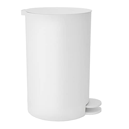 SEPIO | Badezimmer Mülleimer 3 Liter, Kosmetikeimer, Badmülleimer aus hochwertigem Kunststoff mit herausnehmbarem Behälter (Weiß) von SEPIO