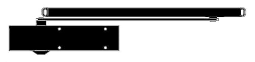 SEVAX ESV7192N Türschließer mit Reißverschluss, F2 bis 4, Schwarz von SEVAX SAINT GOBAIN