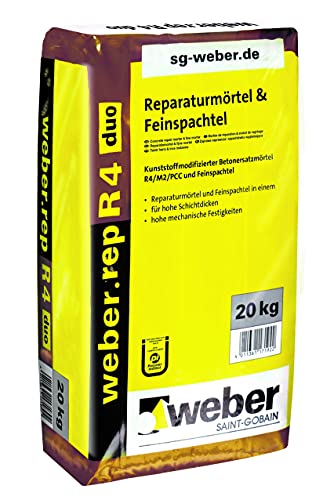weber.rep R4 duo - Reparaturmörtel & Feinspachtel - 20kg von SG weber