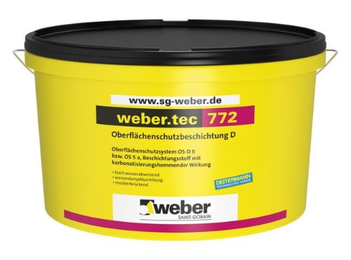 weber.tec 772 - Fassadenfarbe Fassadenschutz | 15L | Oberflächenschutzbeschichtung D für stark verwitterte Fassaden | rissüberbrückend, schlagregenfest, wasserabweisend von SG weber