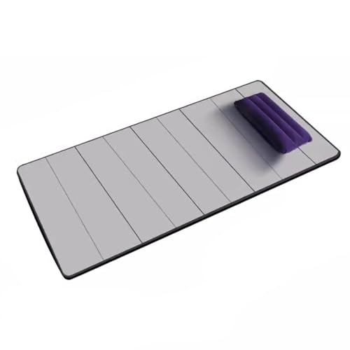 SGZBCK Futon-Matratzen, zusammenklappbare Bodenmatratze, 3 cm dick, tragbare Futon-Matratze, for Reisen, Autozelt, Einzel- und Doppel-Klappbett, for Schlafen von harten Matratzen (Color : Gray, Size von SGZBCK
