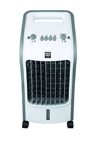 SHE Luftkühler SHE5AC2005 mit Luftreiniger und Luftbefeuchter (4,5 Liter Wassertank, Schwenkfunktion, 3 Geschwindigkeitsstufen kombinieren die Funktionen Kühlen und Ventilieren, 3 Windmodi), Weiß von SHE