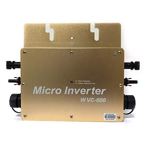 MPPT WVC-600W Solar Inverter Wasserdichtes Panel Micro Inverter Solarpanel IP65 (Diese Version hat keine Kommunikationsfunktion) von SHIOUCY