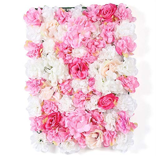 SHIOUCY 20 Stücke Künstliche Rose Blume Wand Metope Blumen Bouquet Hochzeit Blumendekor Seidenblume für Kulissen Hintergrund, Dekoration, Hochzeitsort, Party, 60 cm X 40 cm von SHIOUCY