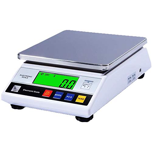 SHIOUCY 7.5KG/0.1G Digitale Küchenwaage Digitalwaage, Elektronische Waage, Briefwaage Feinwaage Zählwaage Präzisionswaage LCD Beleuchtetes Display Digitalwaage Ladenwaage Marktwaage von SHIOUCY