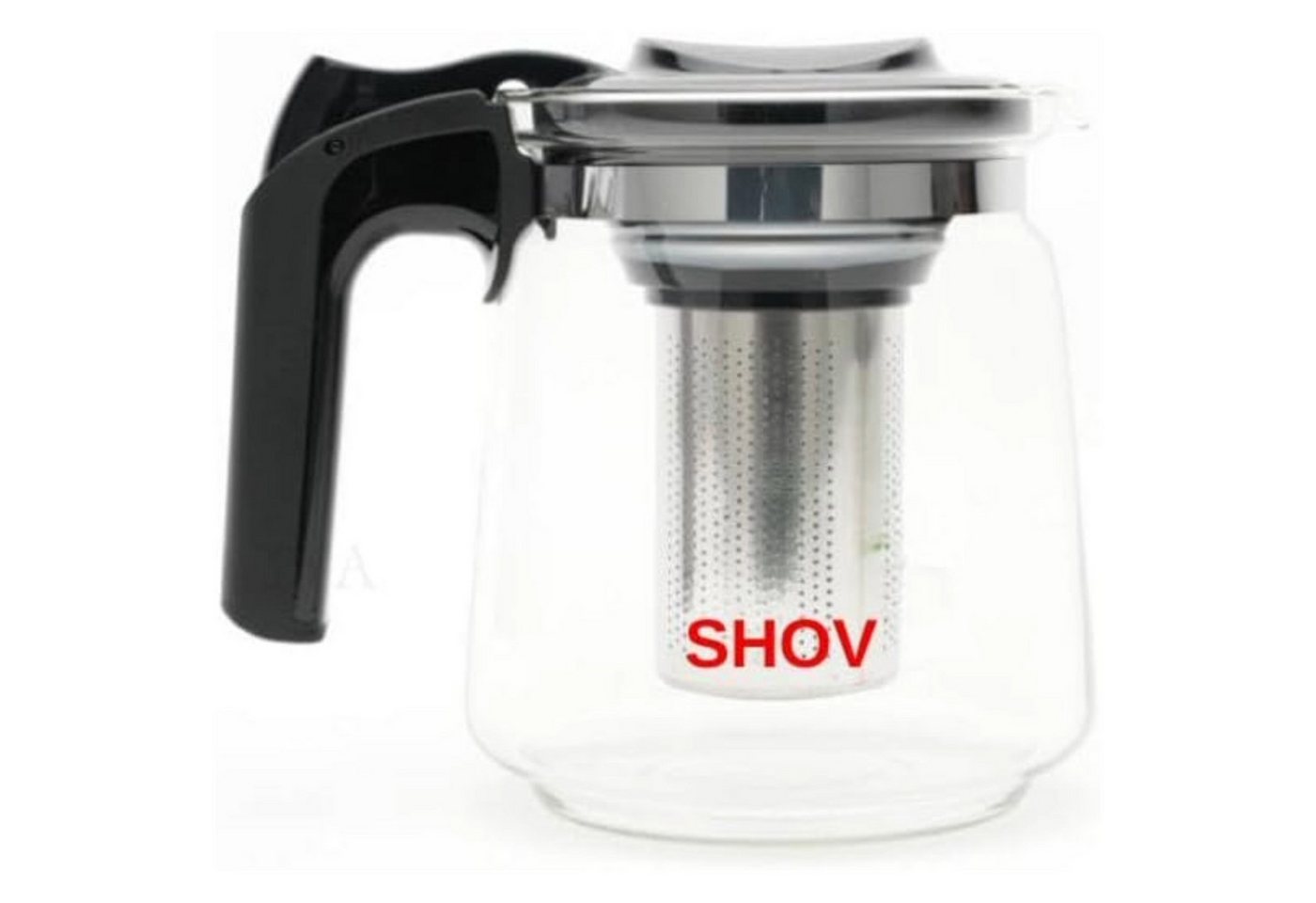 SHOV Teekanne SHOV Glasteekanne mit Teesieb aus Edelstahl Überhitzungsschutz -1500ml von SHOV