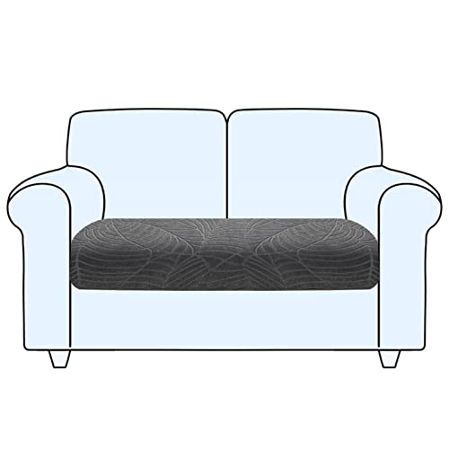 SHUOJIA Sofa Sitzkissenbezug, Sofa Sitzkissenbezug Stretch,Husse Überzug Bezug Für Sofa Sitzkissen, rutschfest Stoff Europäisches Muster (Grey,Large-2-Seater) von SHUOJIA