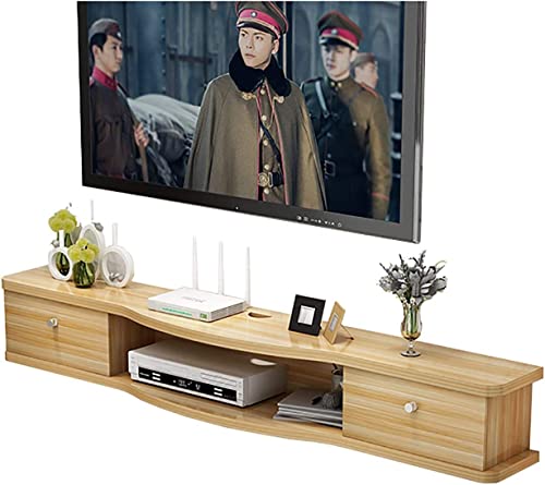 SIBEG TV-Schrank, TV-Lowboard, schwebende Regale, schwebendes TV-Ständer-Komponentenregal, Upgrade auf Neues, Set-Top-Box, PS oder, an der Wand montierte von SIBEG