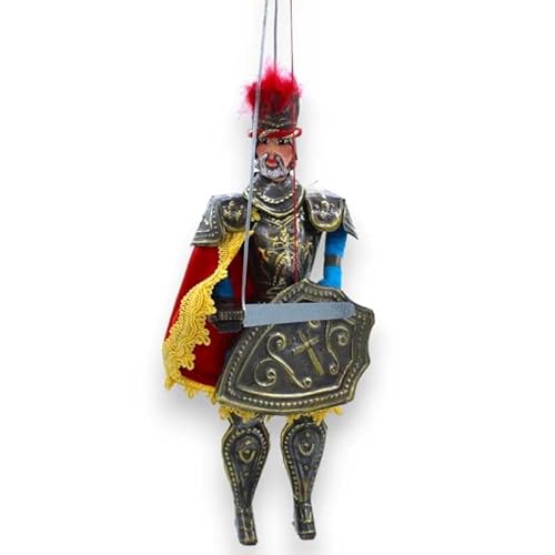 SICILIA BEDDA CAPACI Sizilianischer Pupo, Ritter-Paladin-Puppe, LUX-Serie, H ca. 40 cm. Karl der Große von SICILIA BEDDA CAPACI