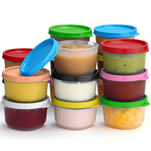 SIGNORA WARE Wiederverwendbare Frischhaltedosen aus Kunststoff, 16 Stück, 113 g. Stapelbare, luftdichte, auslaufsichere Lebensmittelbehälter für Snacks, Nüsse, Babynahrung, Picknicks – BPA-frei von SIGNORA WARE